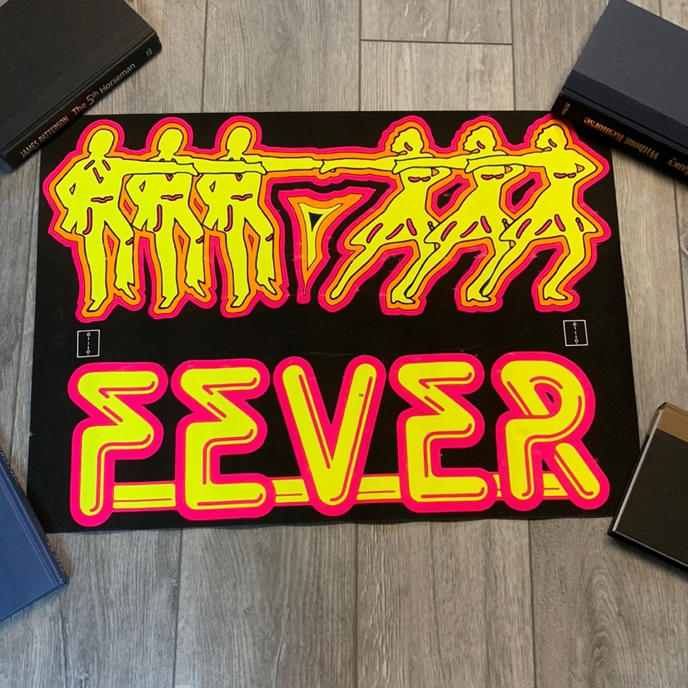 Vintage 1970’s Dance Fever Blacklight Poster